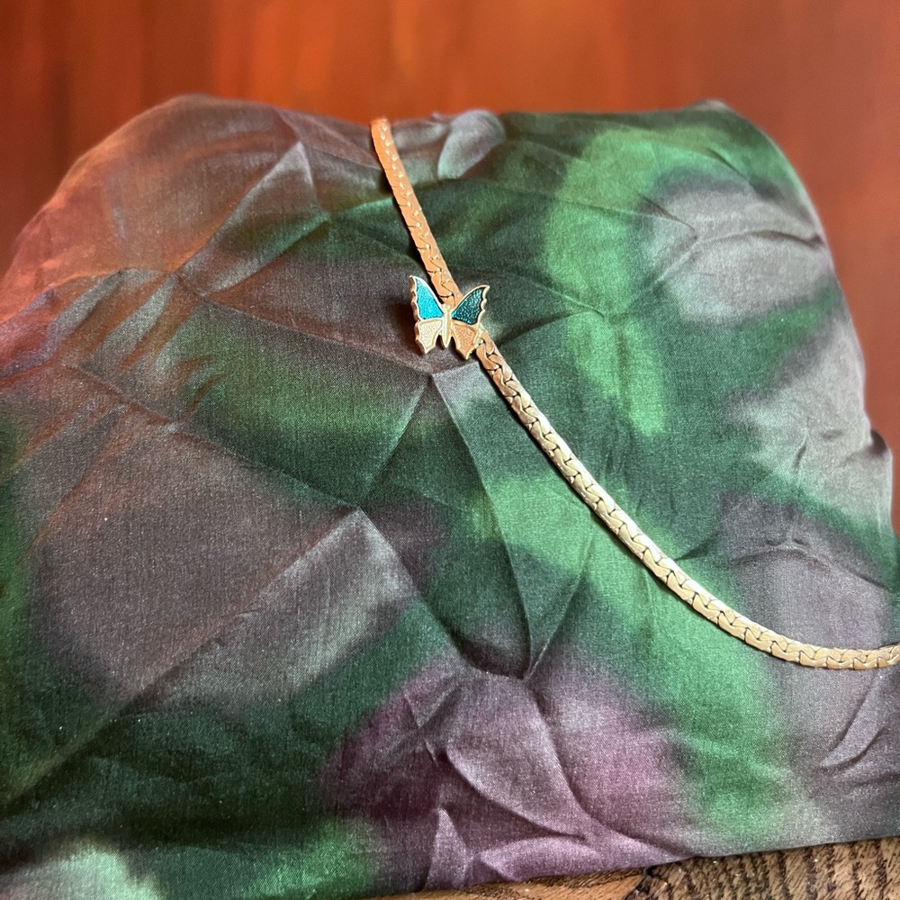 Vintage Avon butterfly necklace